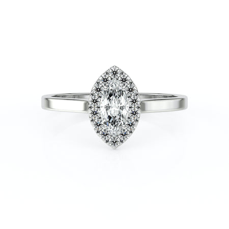 Bague entourage diamant Promets Moi - 10