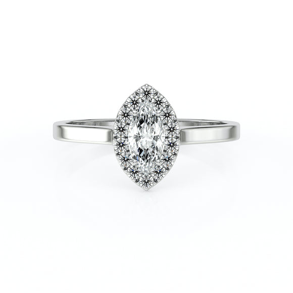 Bague entourage diamant Promets Moi - 10
