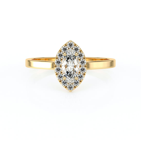 Bague entourage diamant Promets Moi - 10