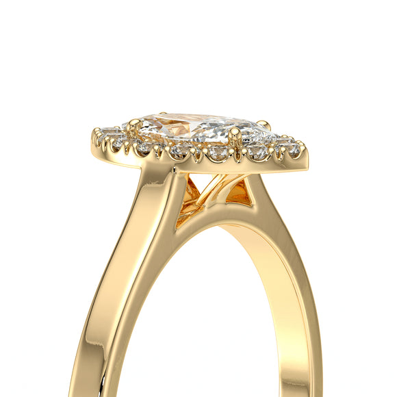 Bague entourage diamant Promets Moi - 10