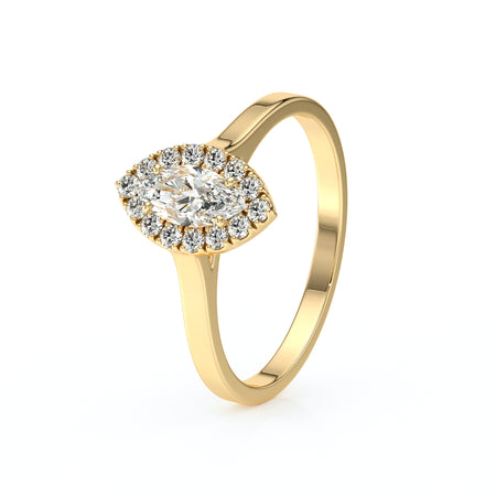 Bague entourage diamant Promets Moi - 10