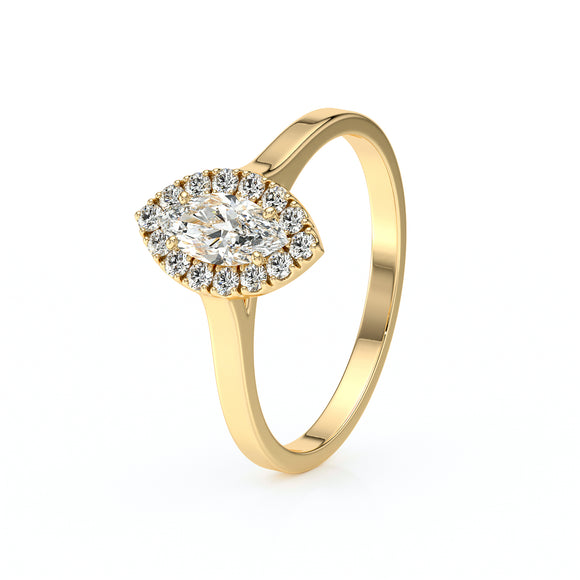 Bague entourage diamant Promets Moi - 10