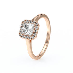 Bague entourage diamant Promets Moi - 11