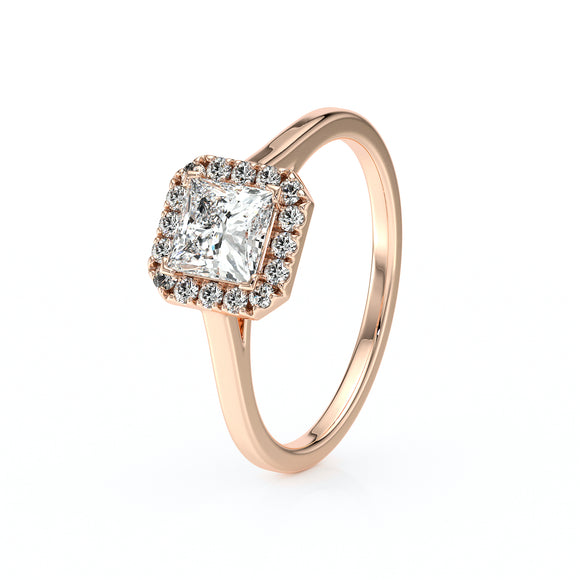 Bague entourage diamant Promets Moi - 11