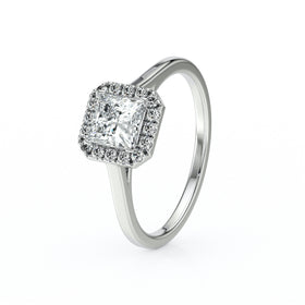 Bague entourage diamant Promets Moi - 11