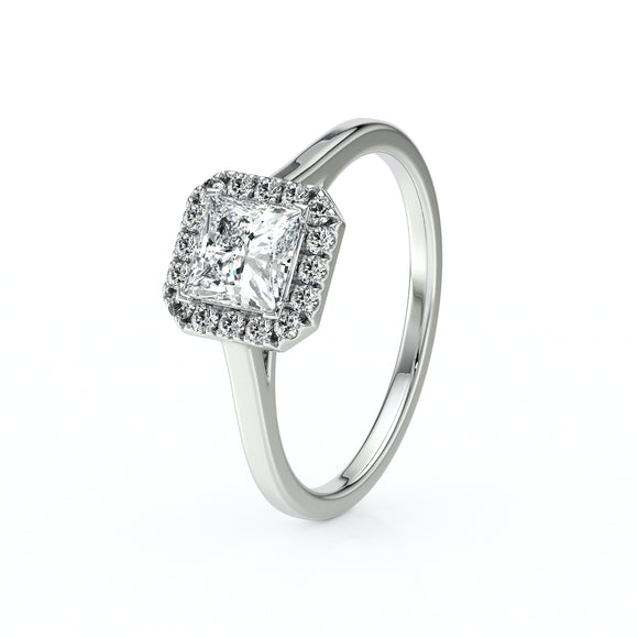 Bague entourage diamant Promets Moi - 11