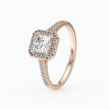 Bague entourage diamant Promets Moi - 1