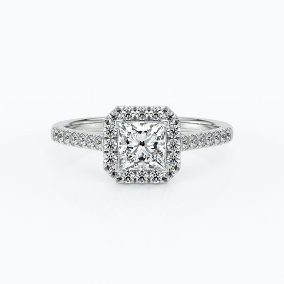 Bague entourage diamant Promets Moi - 1