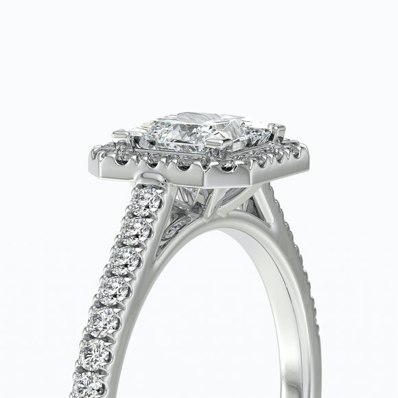 Bague entourage diamant Promets Moi - 1