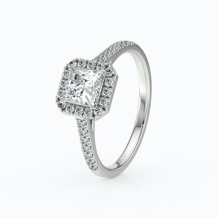 Bague entourage diamant Promets Moi - 1