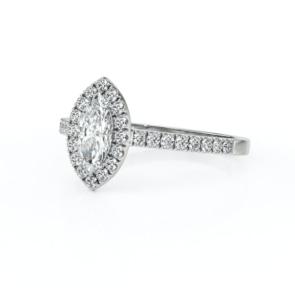 Bague entourage diamant Promets Moi - 2