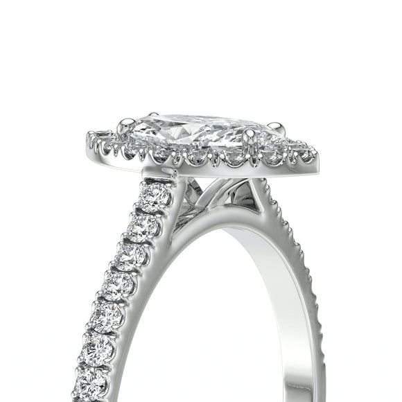 Bague entourage diamant Promets Moi - 2