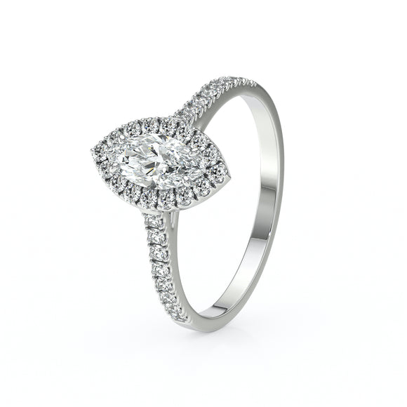 Bague entourage diamant Promets Moi - 2