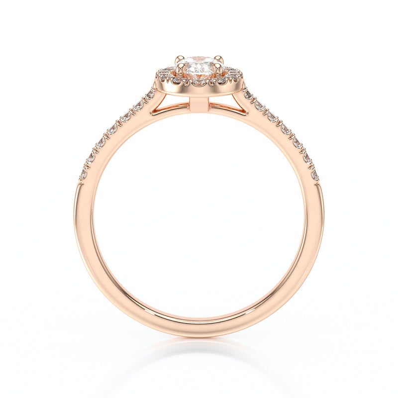 Bague entourage diamant Promets Moi - 3