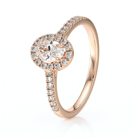 Bague entourage émeraude et diamant Promets Moi - 3