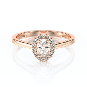 Bague entourage diamant Promets Moi - 5