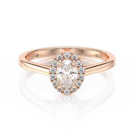 Bague entourage diamant Promets Moi - 5