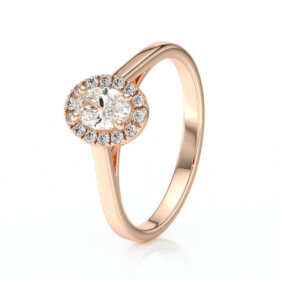 Bague entourage saphir et diamant Promets Moi - 5