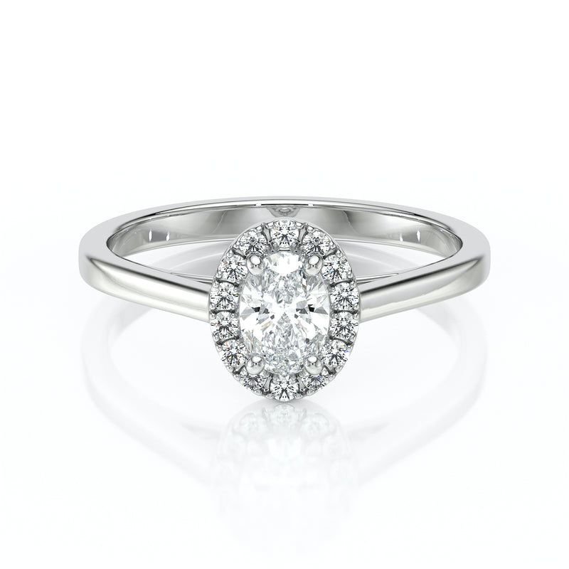 Bague entourage diamant Promets Moi - 5