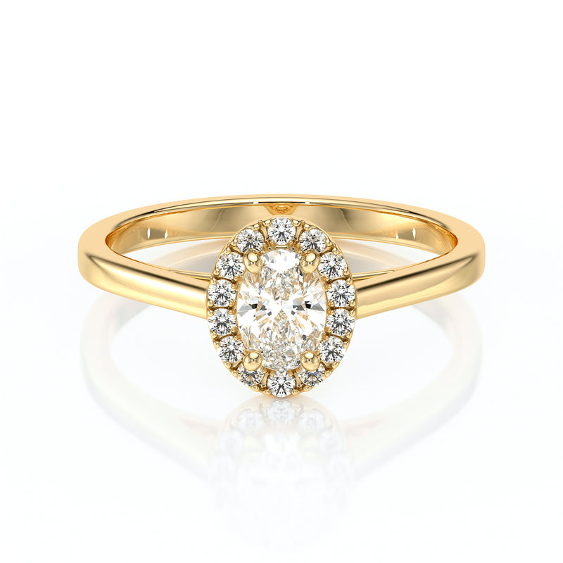 Bague entourage diamant Promets Moi - 5