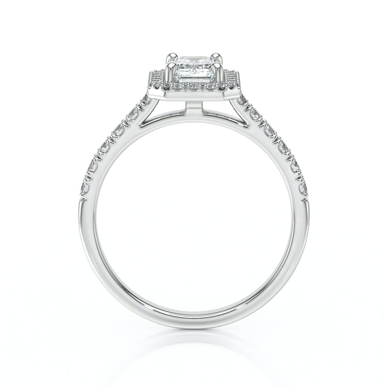 Bague entourage saphir et diamant Promets Moi - 8