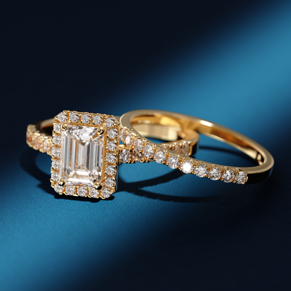 Bague entourage diamant Promets Moi - 8