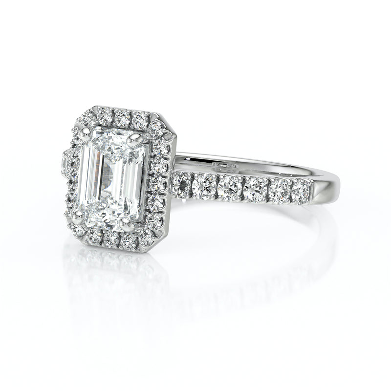 Bague entourage saphir et diamant Promets Moi - 8