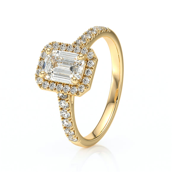 Bague entourage diamant Promets Moi - 8