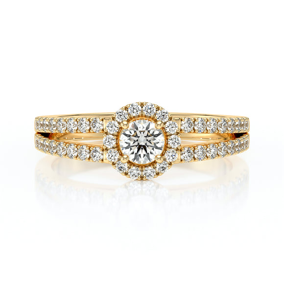 Bague entourage diamant Promets Moi - 9