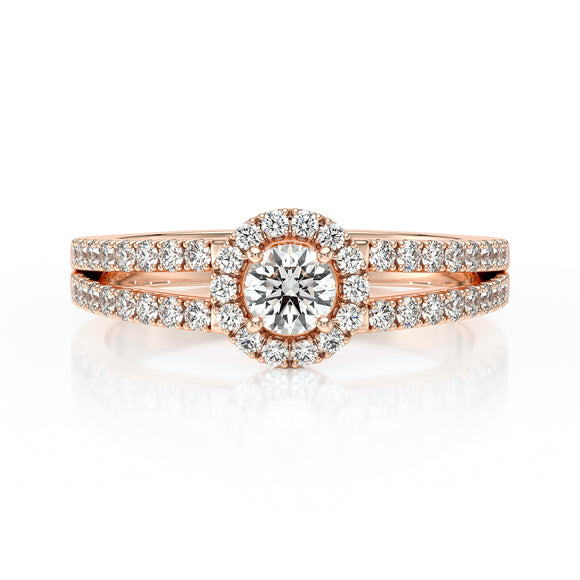 Bague entourage diamant Promets Moi - 9