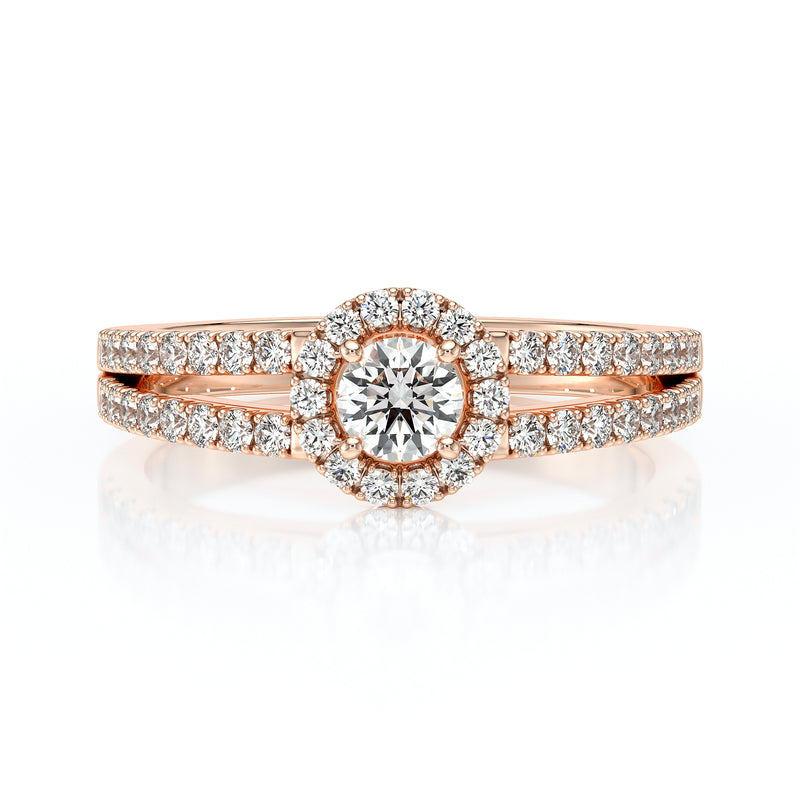 Bague entourage diamant Promets Moi - 9