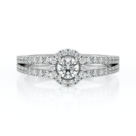 Bague entourage diamant Promets Moi - 9