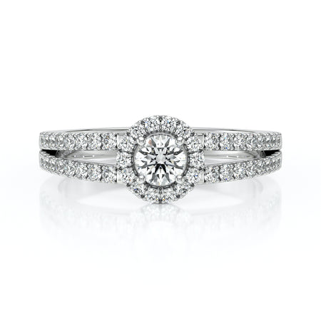 Bague entourage diamant Promets Moi - 9