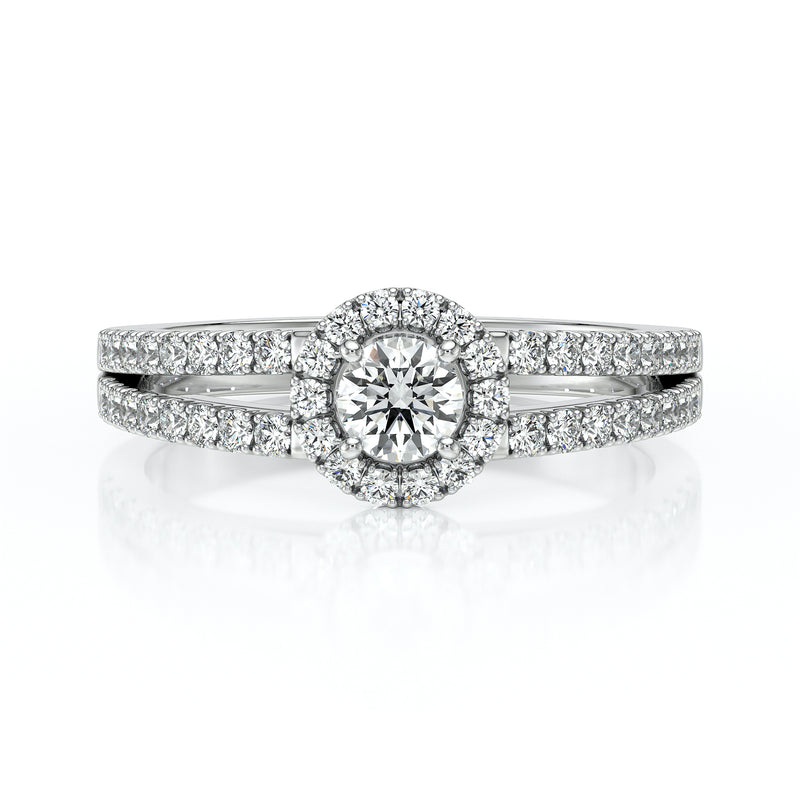 Bague entourage diamant Promets Moi - 9