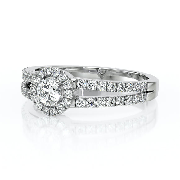 Bague entourage diamant noir Promets Moi - 9