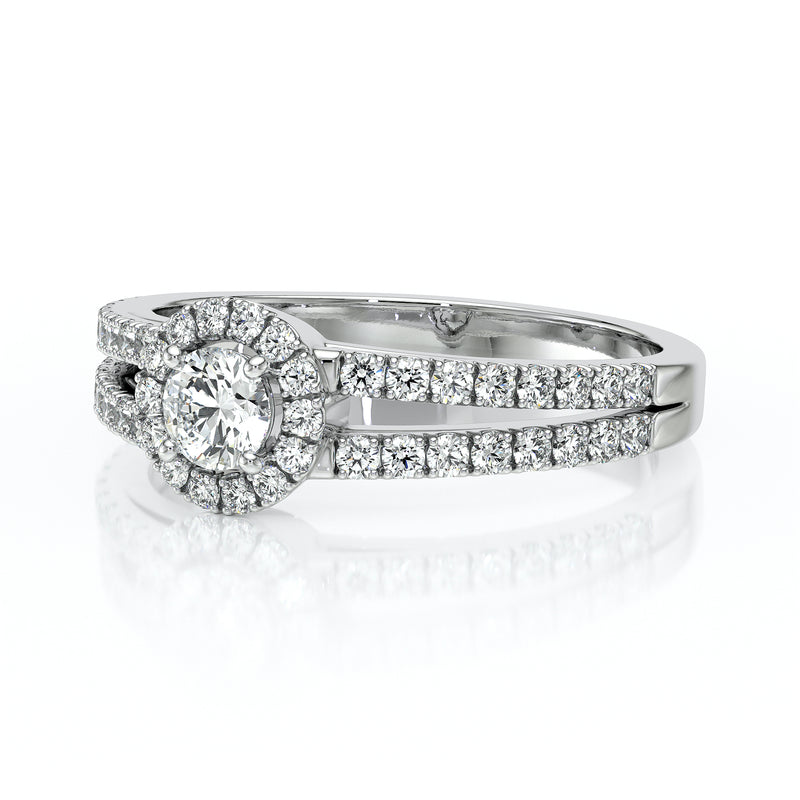 Bague entourage diamant noir Promets Moi - 9