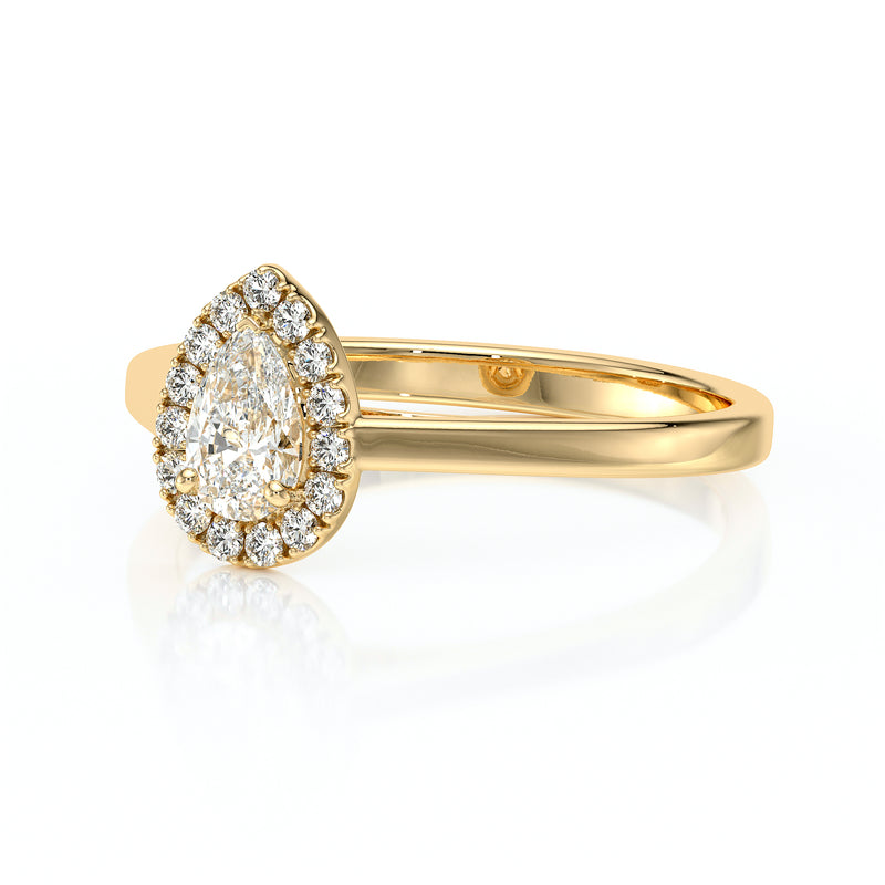 Bague entourage saphir et diamant Promets Moi - 7