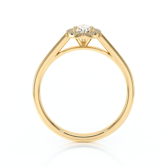 Bague entourage saphir et diamant Promets Moi - 7