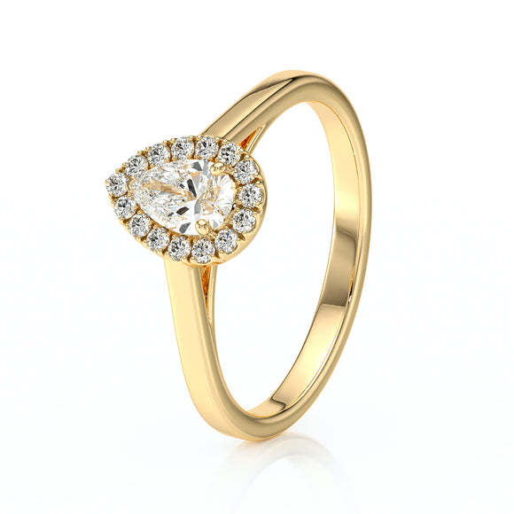 Bague entourage saphir et diamant Promets Moi - 7