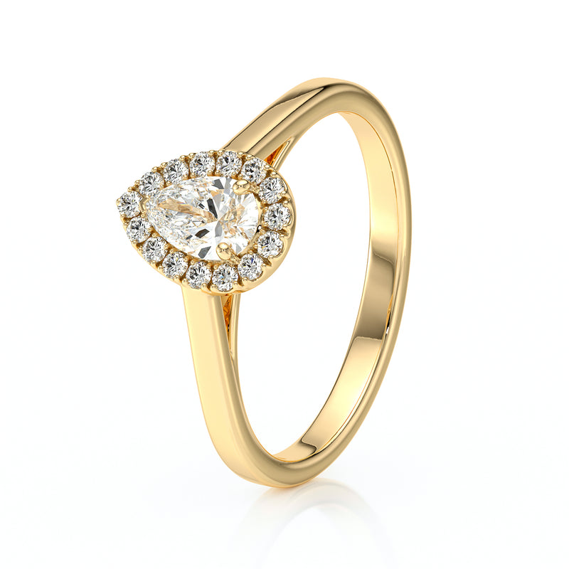 Bague entourage saphir et diamant Promets Moi - 7