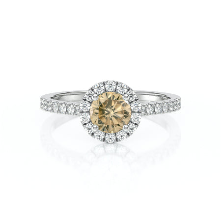 Bague entourage diamant cognac Coup de Foudre - 10