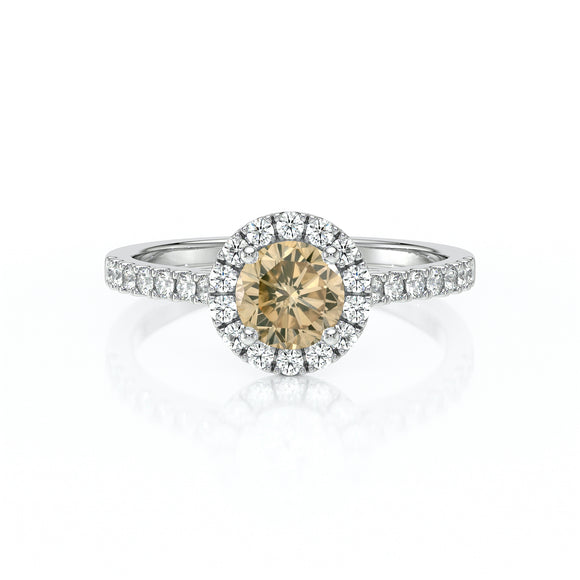Bague entourage diamant cognac Coup de Foudre - 10