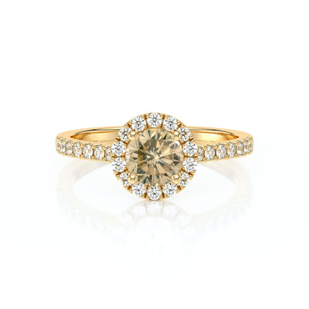 Bague entourage diamant cognac Coup de Foudre - 10