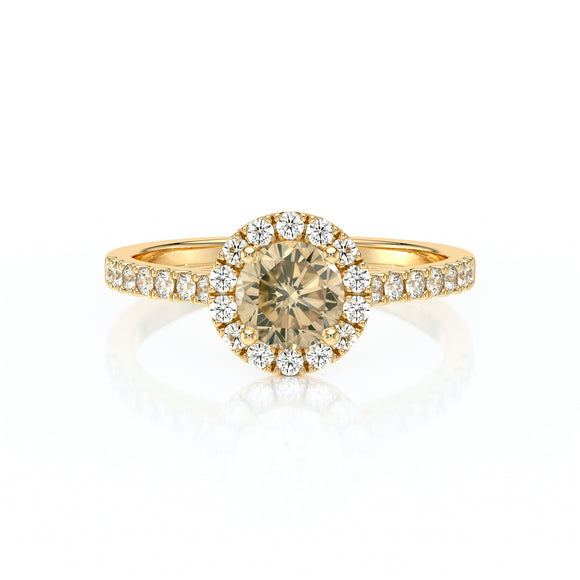 Bague entourage diamant cognac Coup de Foudre - 10