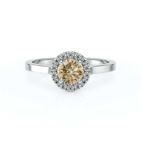 Bague entourage diamant cognac Coup de Foudre - 14