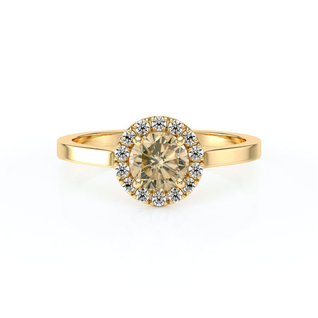 Bague entourage diamant cognac Coup de Foudre - 14