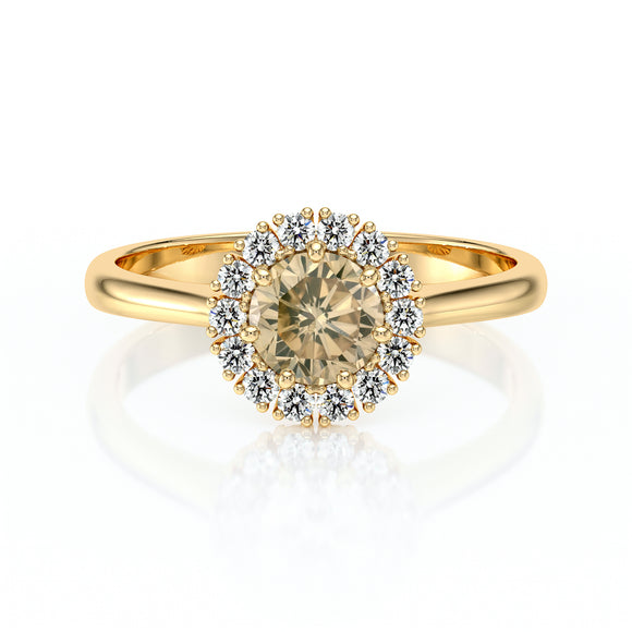 Bague entourage diamant cognac Pour la Vie - 7