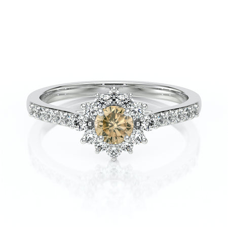 Bague entourage diamant cognac Pour la Vie - 8