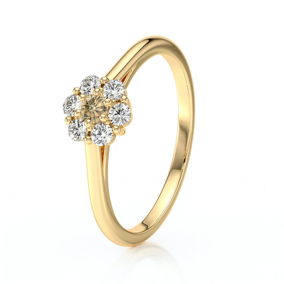 Bague entourage diamant cognac Pour la Vie - 9