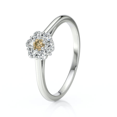 Bague entourage diamant cognac Pour la Vie - 9